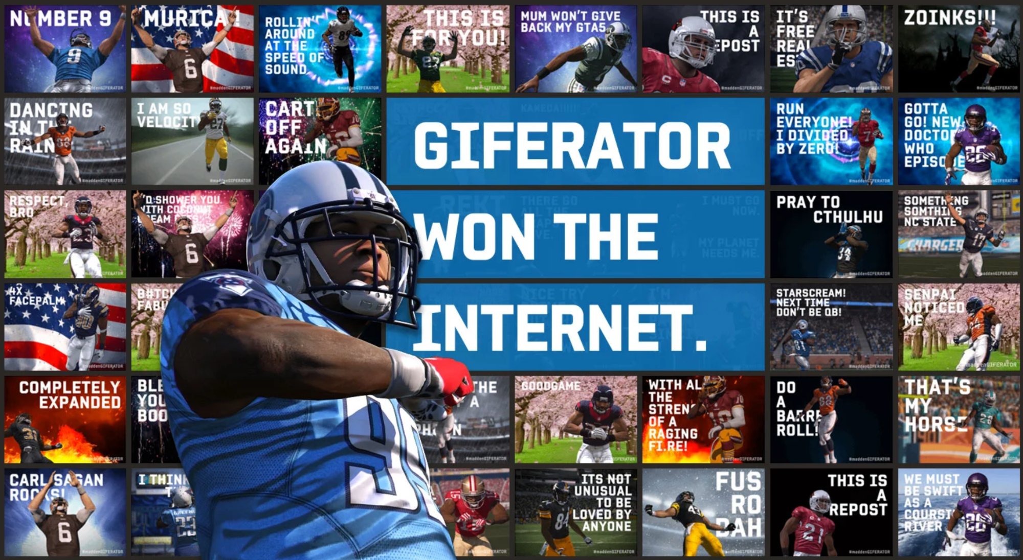 Social response to Madden Giferator