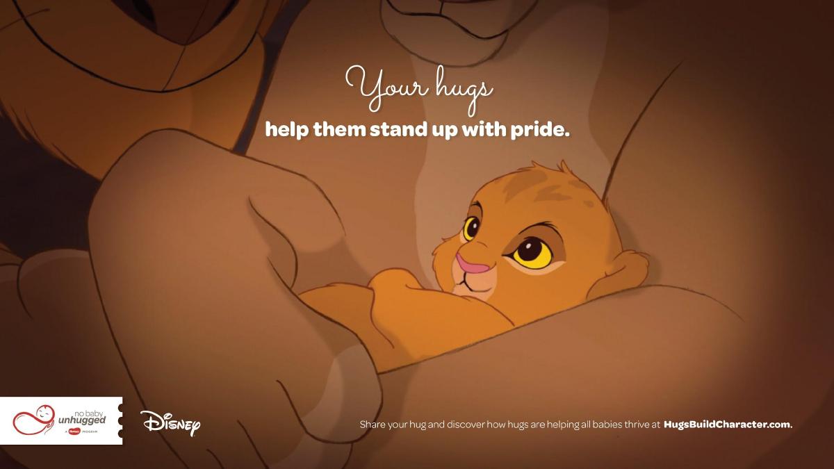 Baby Simba Lion King Huggies poster