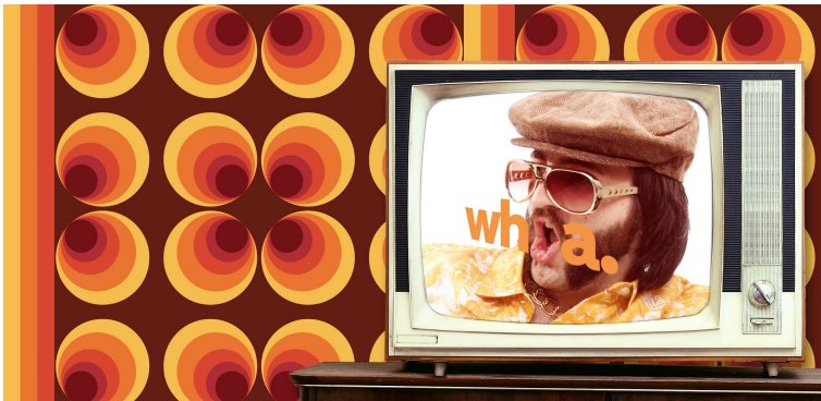 50 Years of CES: 70s retro pattern