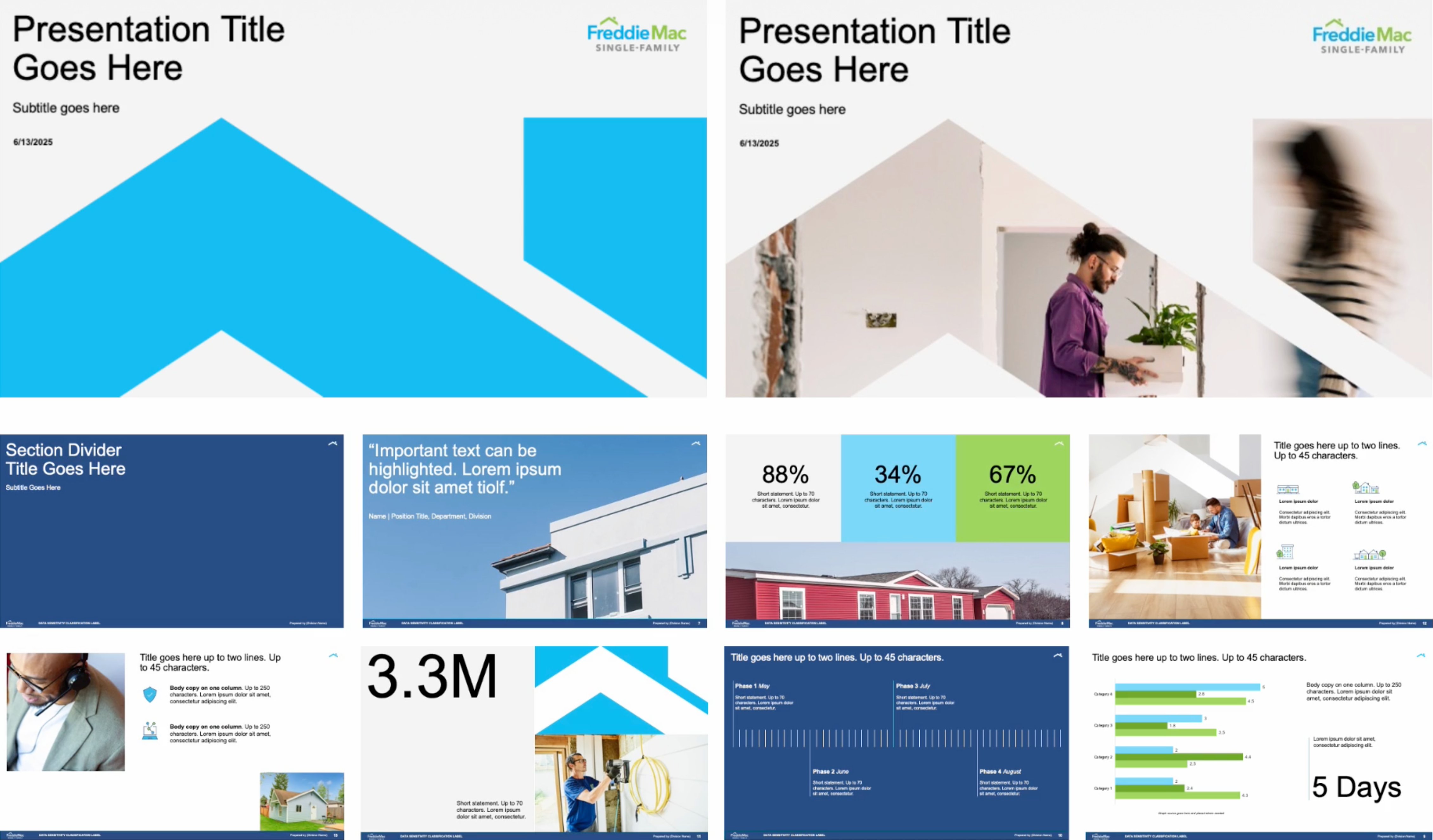 Single-Family presentation templates