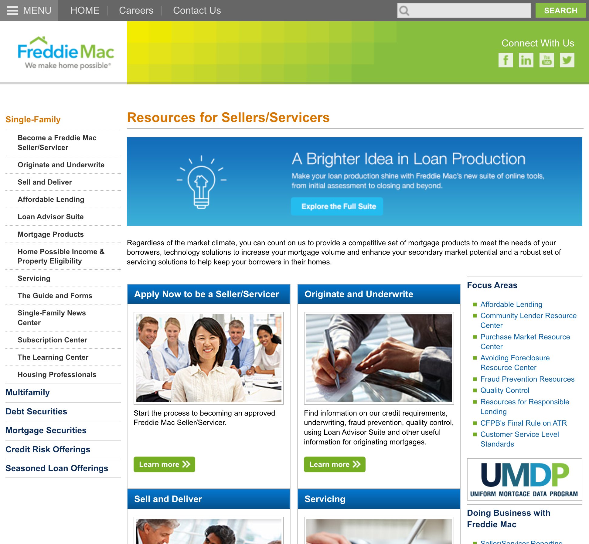 Single-Family website before - inconsistent branding