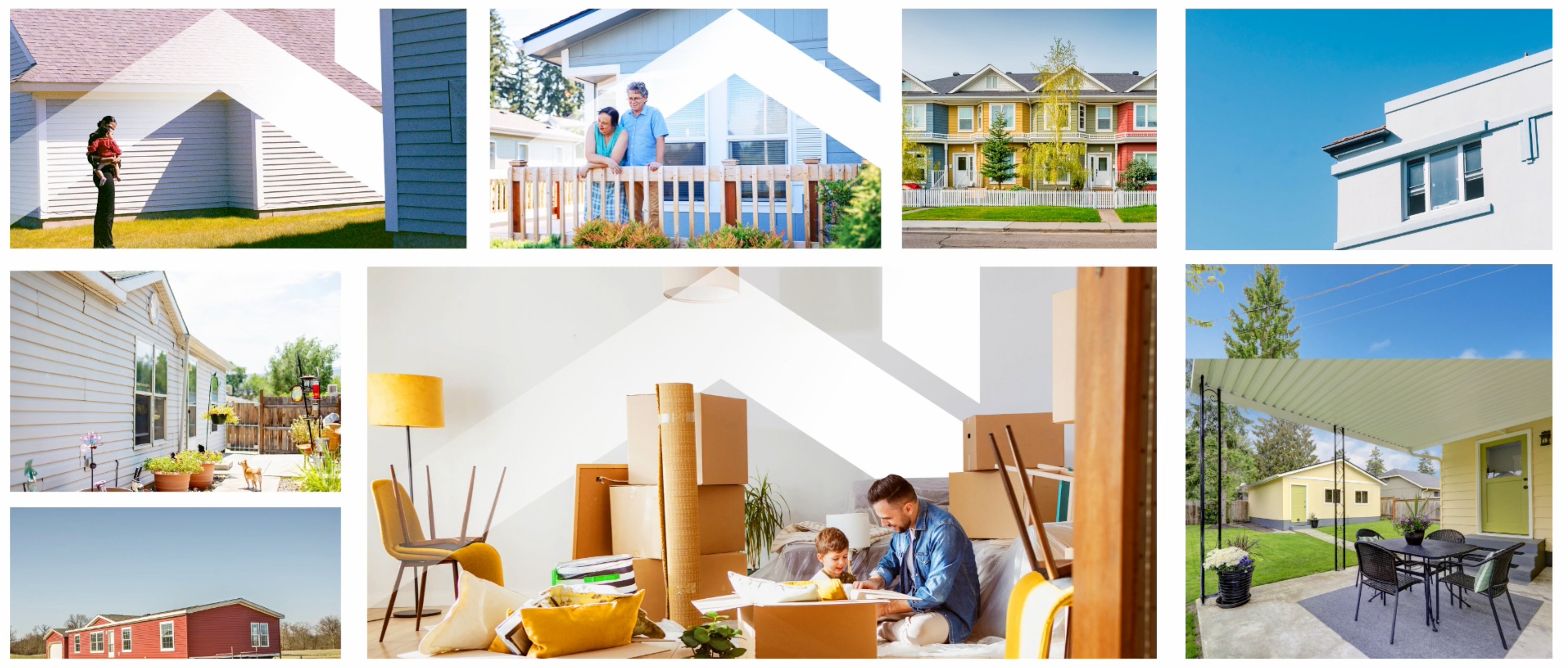 Brand photography library showing diverse home styles and moments